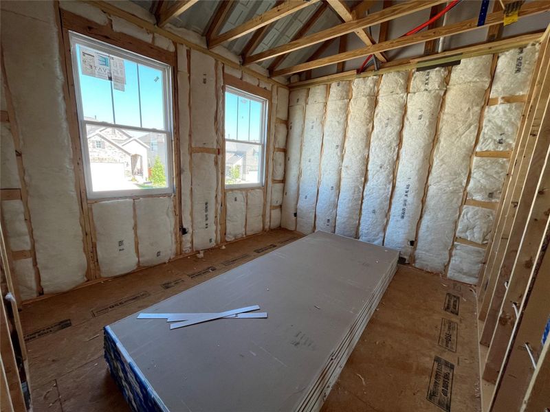 In-progress construction of a new home in The Cottages at Lariat, Liberty Hill, TX (Image 12).