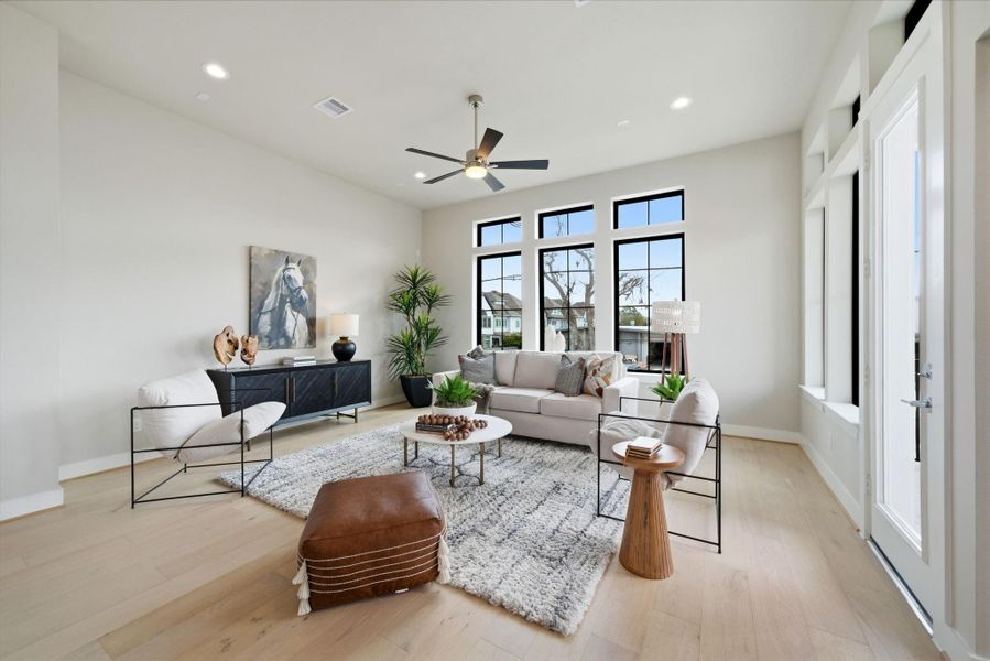 Furnished interior view inside a new home in Spring Valley Creek, Houston (Image 19).