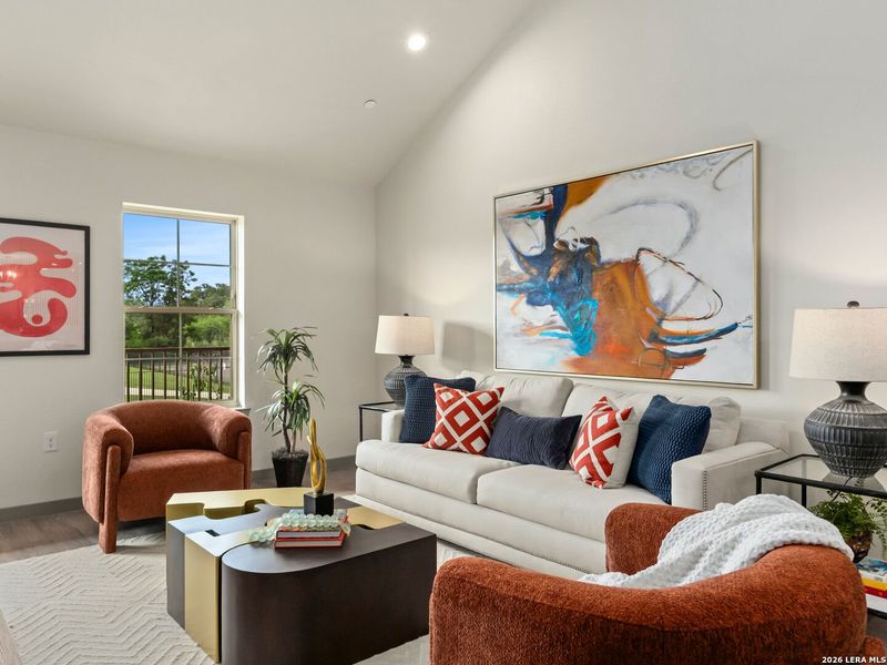 Furnished interior view inside a new home in , New Braunfels (Image 13).