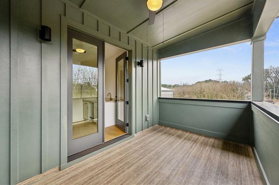 Exterior details and patio area of a home in , Atlanta (Image 23).