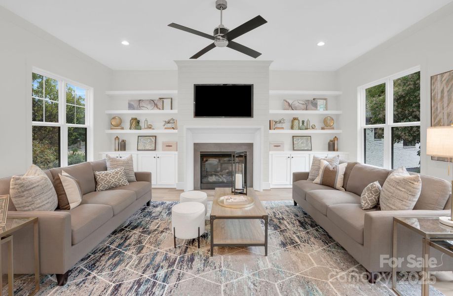 Furnished interior view inside a new home in , Charlotte (Image 25).