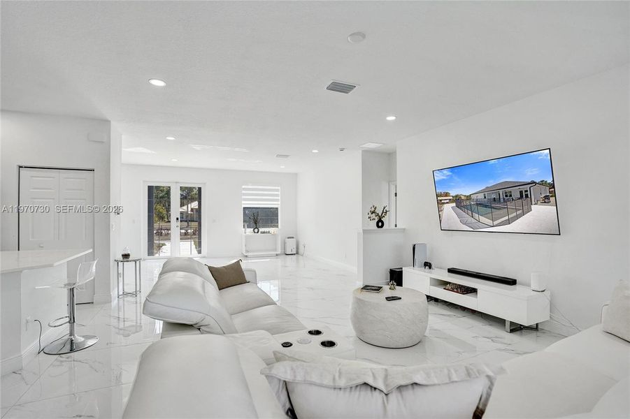 Furnished interior view inside a new home in , Loxahatchee (Image 56).