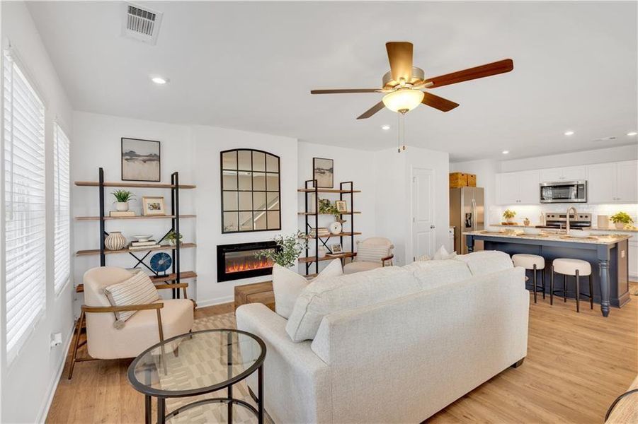 Furnished interior view inside a new home in Village Green, Adairsville (Image 8).