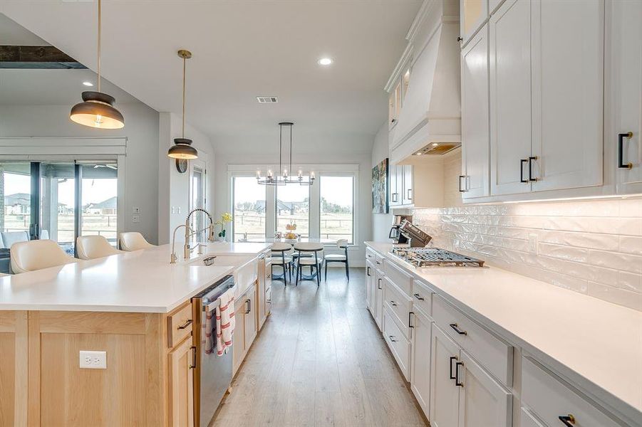 Furnished interior view inside a new home in Santana Ridge - Brock ISD, Weatherford (Image 8).
