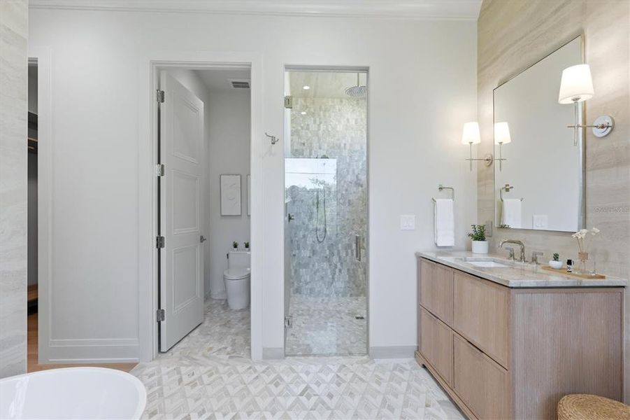 Furnished interior view inside a new home in , Sarasota (Image 15).