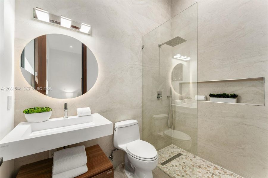 Furnished interior view inside a new home in , Miami (Image 8).