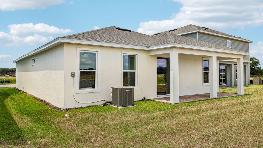 Buttonwood Floor Plan Rear Exterior Covered Paver Lanai