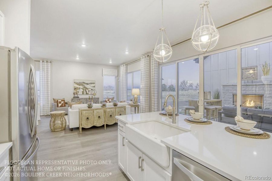 Furnished interior view inside a new home in , Fort Collins (Image 45).