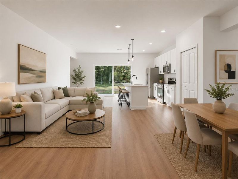 Furnished interior view inside a new home in , Dunnellon (Image 13).