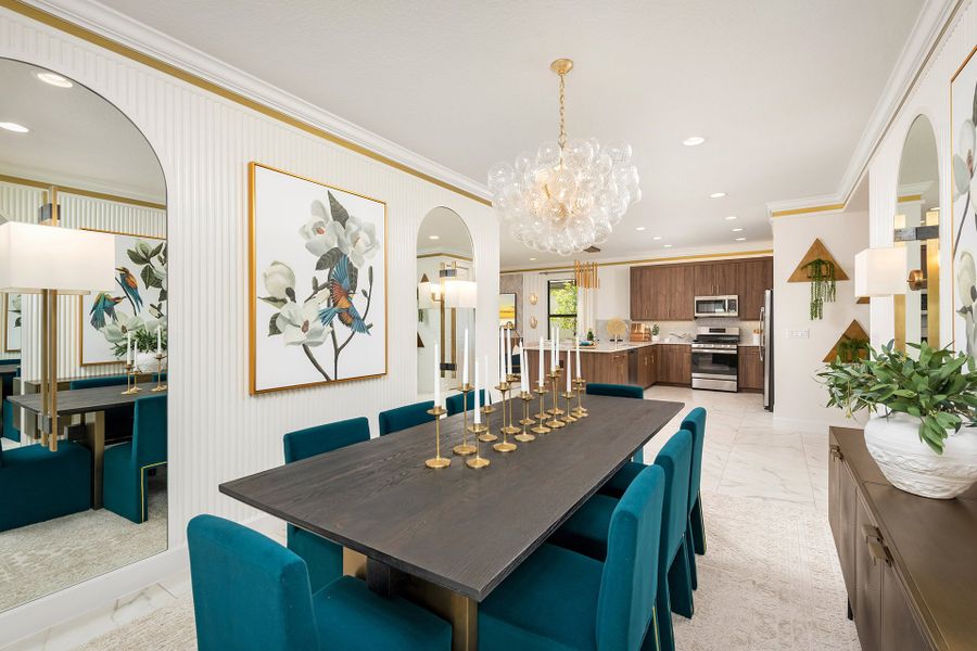 Representative furnished interior of a home built from the Monacello by GL Homes in Valencia Parc at Riverland, Port St. Lucie (Image 15).