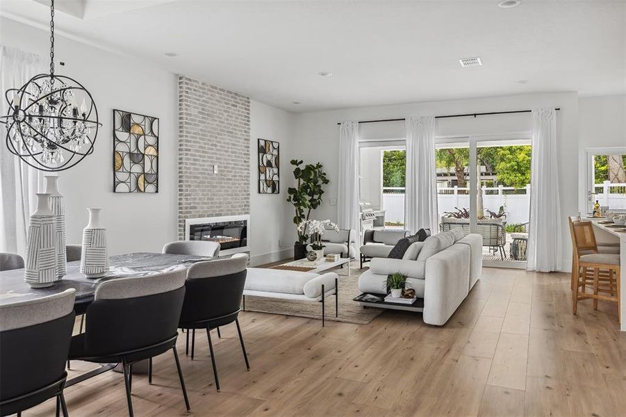 Furnished interior view inside a new home in , Winter Park (Image 12).