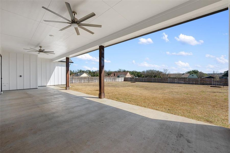 Covered patio