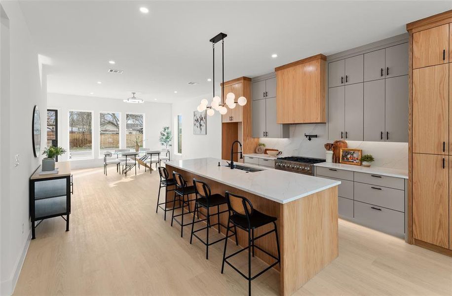 Furnished interior view inside a new home in , Dallas (Image 37).