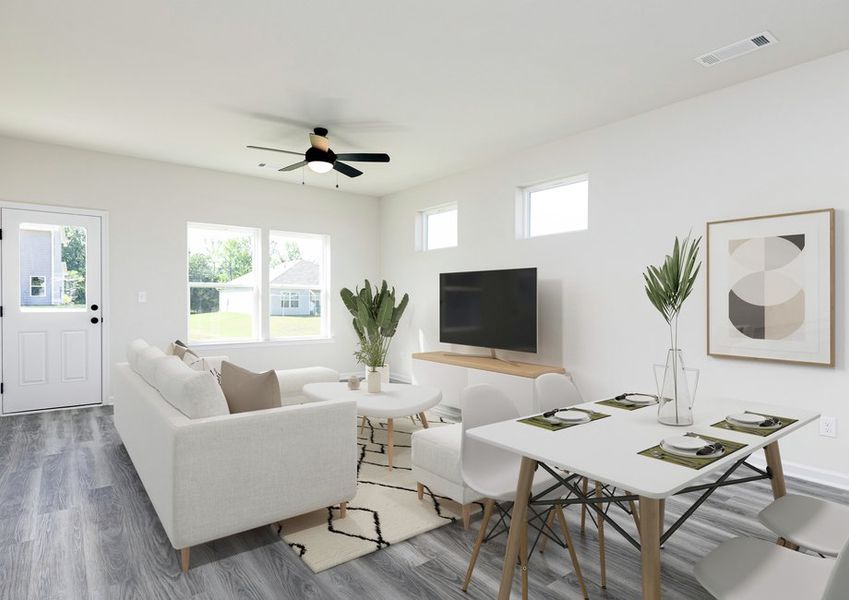 Representative furnished interior of a home built from the Savannah by LGI Homes in Lake Preserve at Jackson Trail, Hoschton (Image 5).