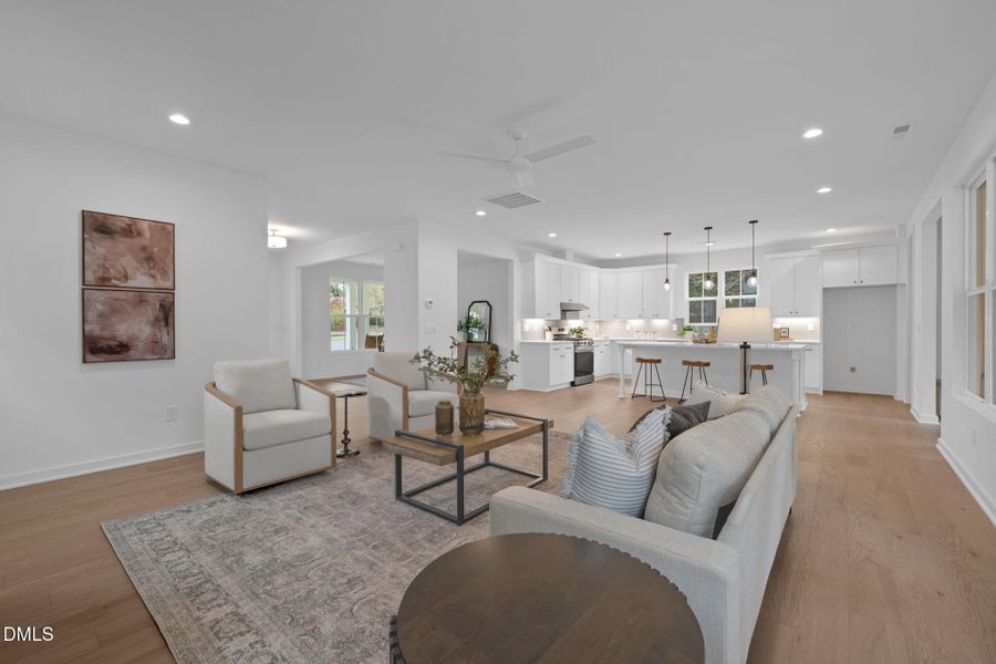 Living Room + Kitchen