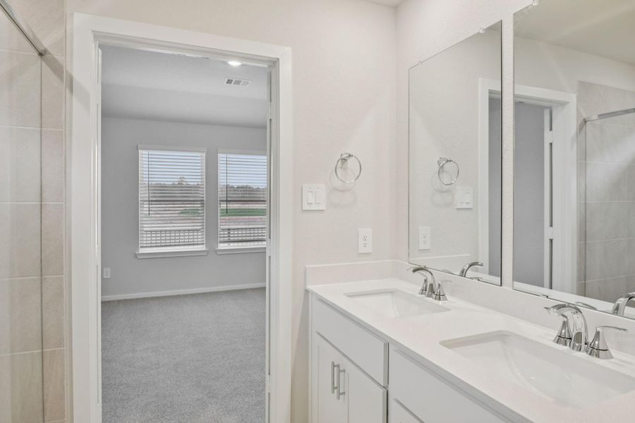 Photo is not of the actual home, but is an inspirational photo of builder’s model home and may depict options, furnishings, and/or decorator features that are not included