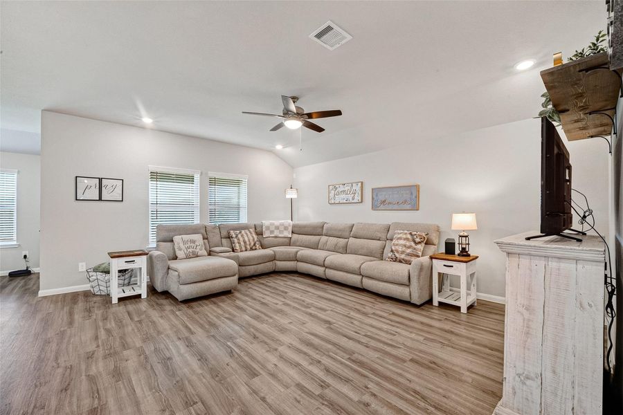 Furnished interior view inside a new home in Sweetgrass Village, Crosby (Image 12).