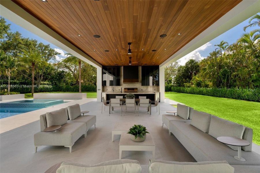 Furnished interior view inside a new home in , Miami (Image 14).