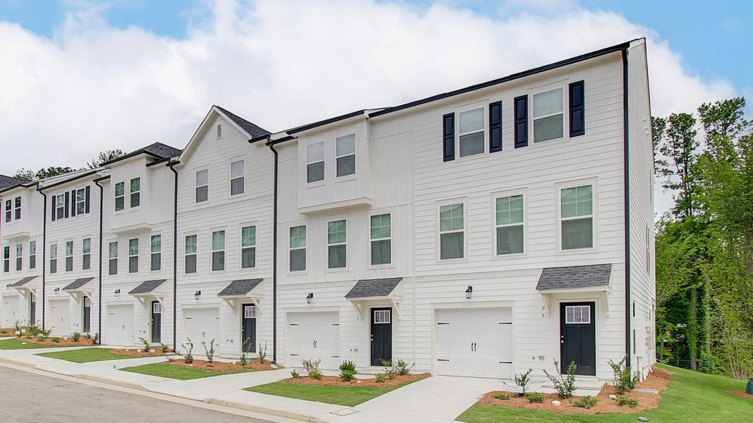 Representative exterior photo of a completed home built from the Brookgreen by DRB Homes in Monticello, Atlanta, GA (Image 21).