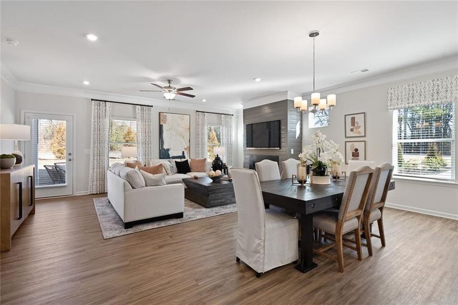 Furnished interior view inside a new home in Evergreen at Lakeside, Temple (Image 7).