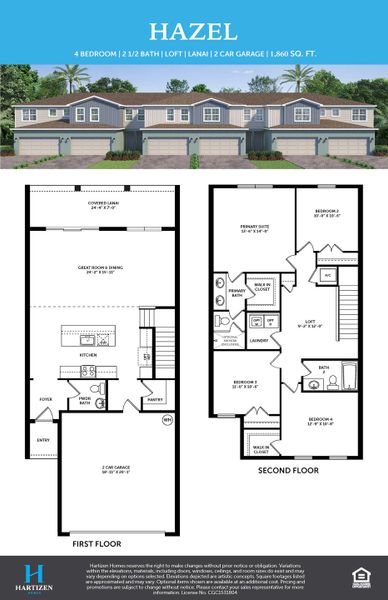 Hazel Townhome Floor Plan