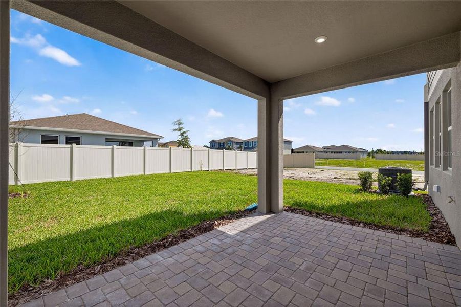 Exterior details and patio area of a home in Crosswind Ranch, Parrish (Image 4). Exterior details and patio area of a home in Crosswind Ranch, Parrish (Image 4).