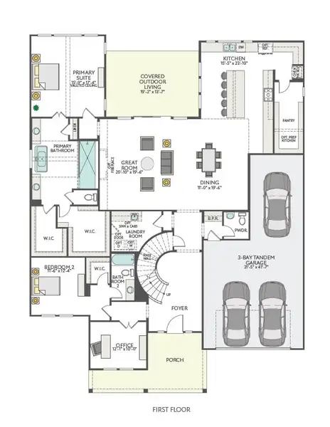 2D floor plan layout for the Echelon by Tri Pointe Homes in Noven, Leander, TX (Image 3). 2D floor plan layout for the Echelon by Tri Pointe Homes in Noven, Leander, TX (Image 3).