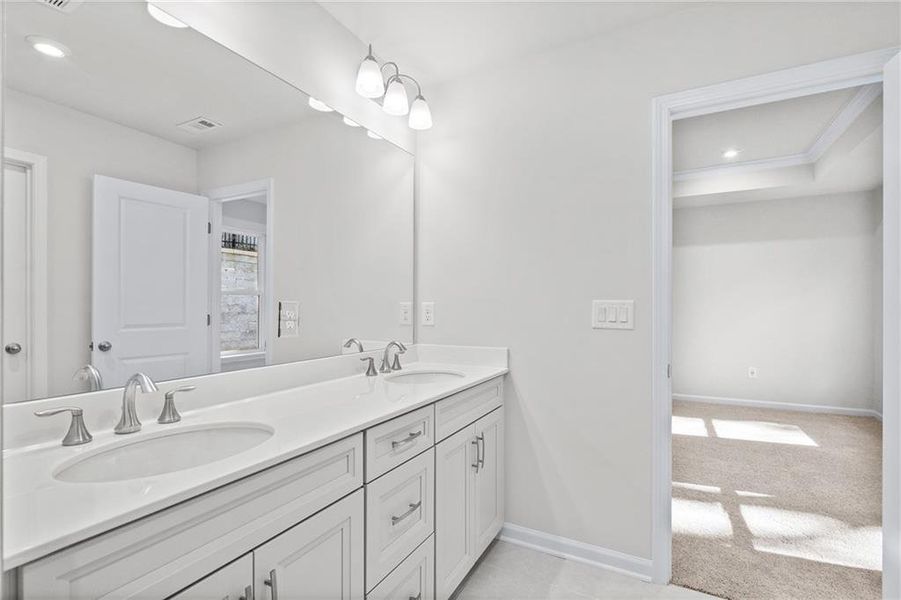 Furnished interior view inside a new home in The Village at Shallowford, Kennesaw (Image 7).