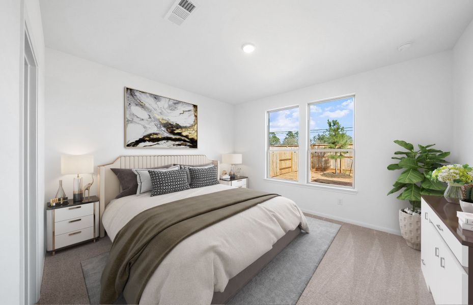 Representative furnished interior of a home built from the Adams by Centex in Pinara Pines, Conroe (Image 5).
