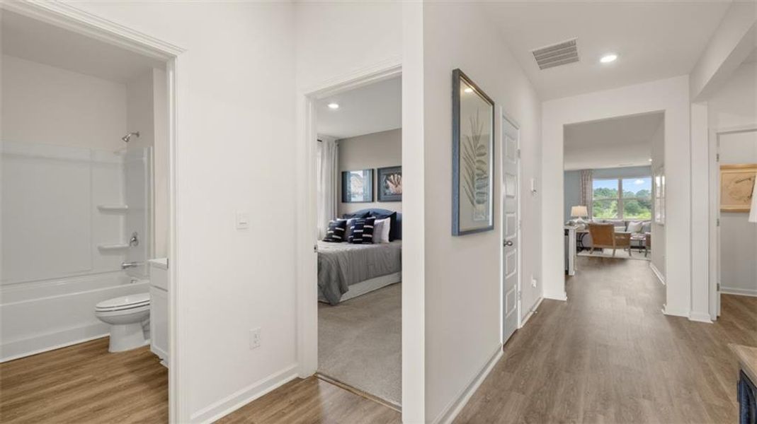 Furnished interior view inside a new home in The Preserve at Agricultural Village, Perry (Image 23).