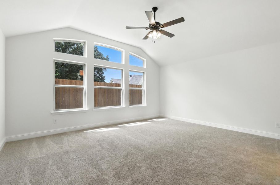 Representative unfurnished interior of a home built from the Iverson I by Cheldan Homes in Pitcock Addition, Graham (Image 74).