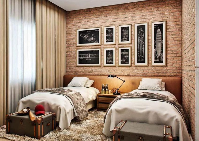 Furnished interior view inside a new home in , Kissimmee (Image 22).