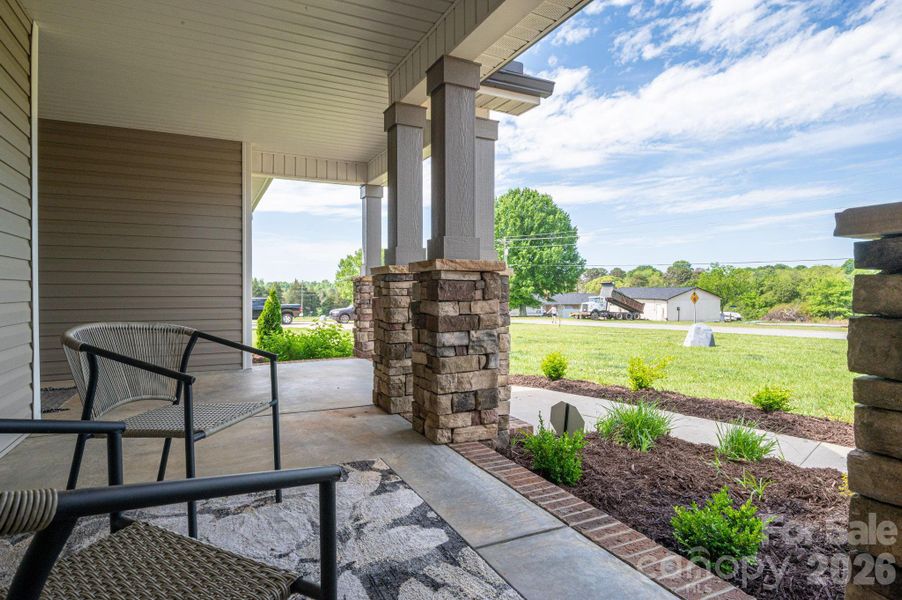 Exterior details and patio area of a home in , Lincolnton (Image 34).