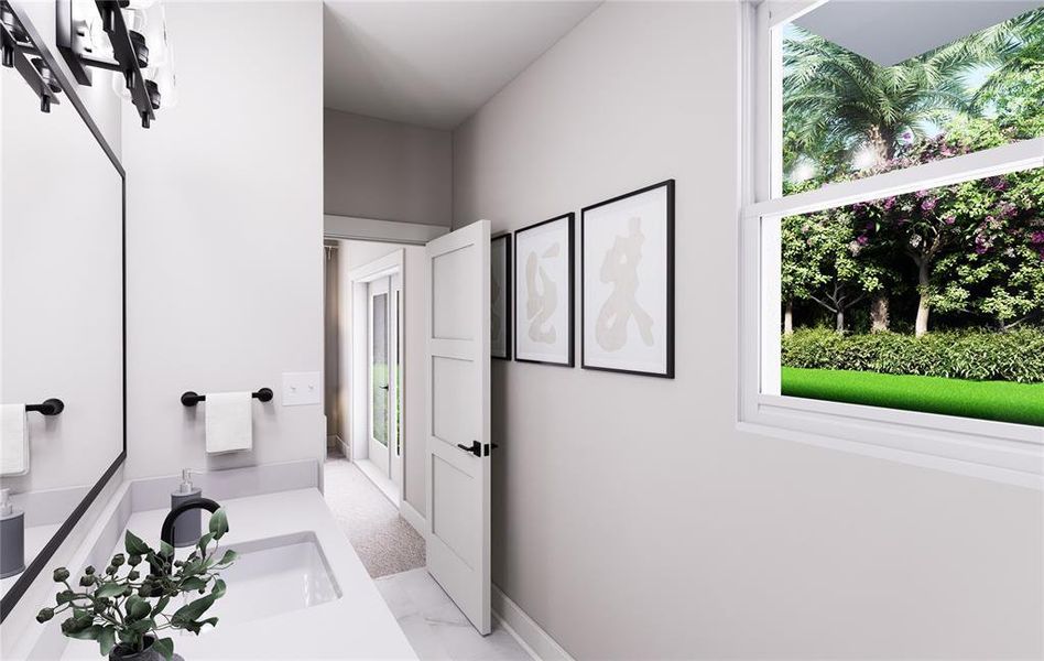 Furnished interior view inside a new home in Blanc, St. Petersburg (Image 26).