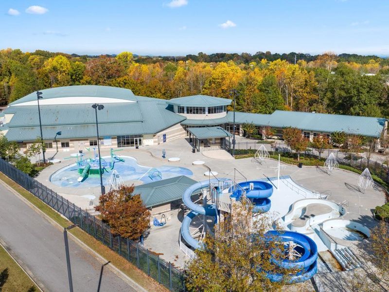 Front exterior of a new home in Falcon Landing, Gainesville, GA, highlighting curb appeal (Image 20).