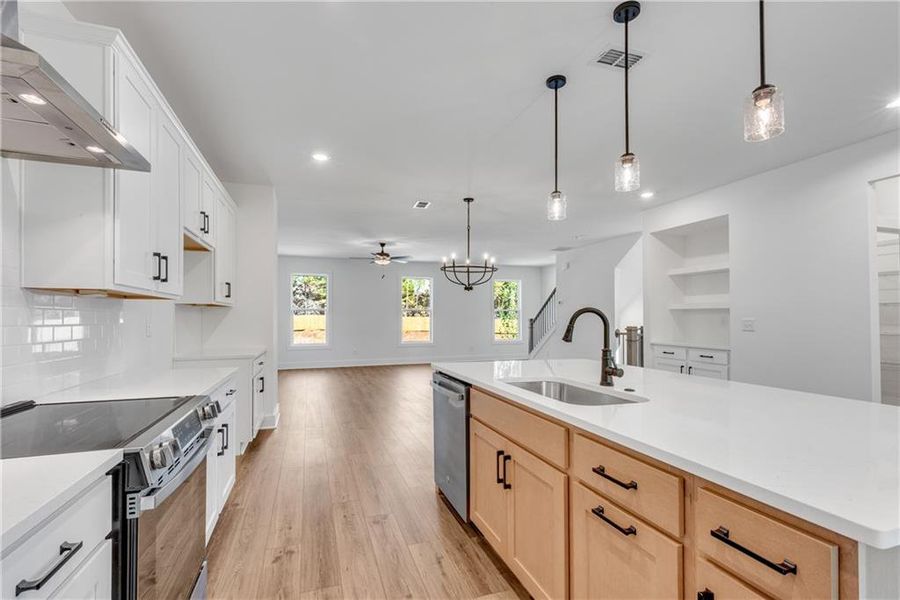 Furnished interior view inside a new home in , Suwanee (Image 7).