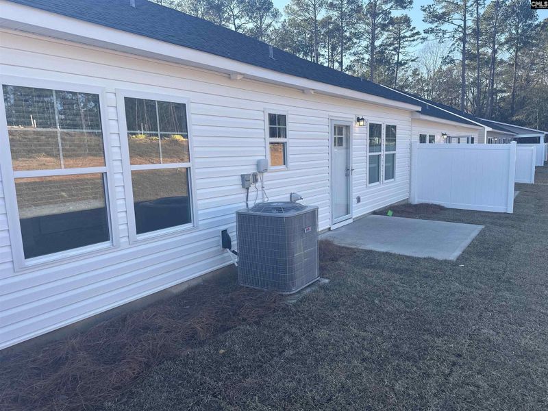 Exterior details and patio area of a home in Piney Woods Bluff, Columbia (Image 16).