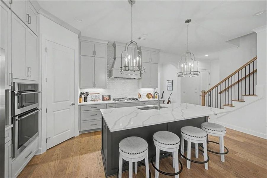 Furnished interior view inside a new home in Lakeside at River Green, Canton (Image 18).