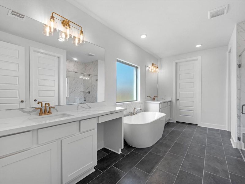 Furnished interior view inside a new home in Grange - 55', Katy (Image 7).