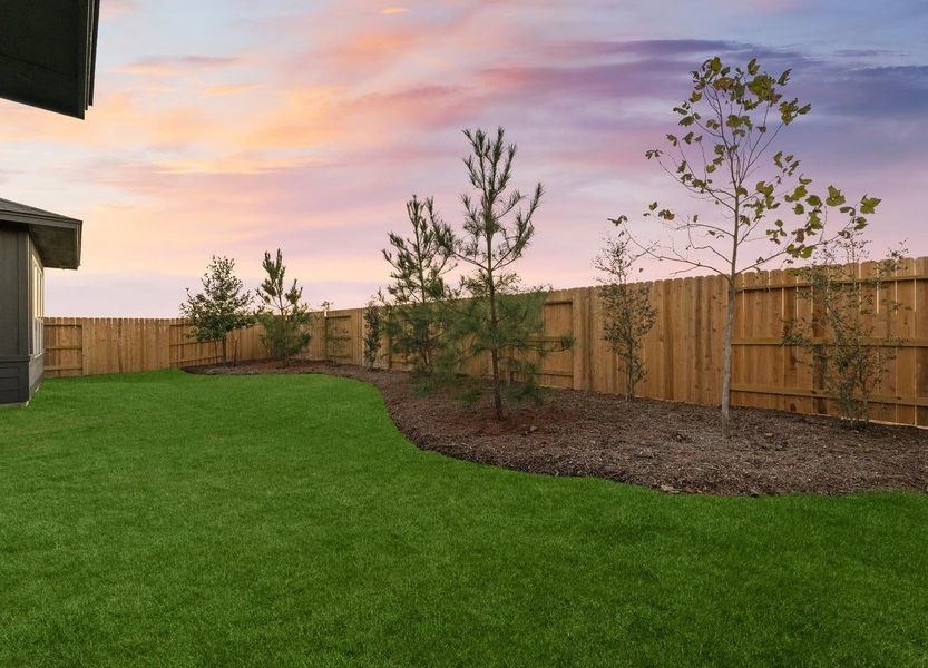 Front exterior of a new home in Fulshear Lakes Gardens, Fulshear, TX, highlighting curb appeal (Image 20). Front exterior of a new home in Fulshear Lakes Gardens, Fulshear, TX, highlighting curb appeal (Image 20).