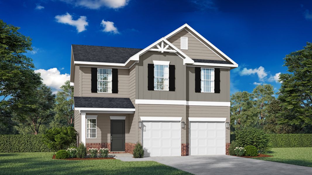 Representative exterior photo of a completed home built from the The Ryon by RTS Homes in Grand Reserve, Hinesville, GA (Image 1).