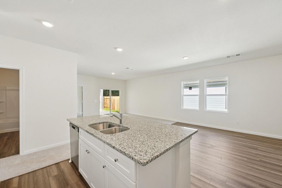 Furnished interior view inside a new home in Cottonwood Creek, San Marcos (Image 3).