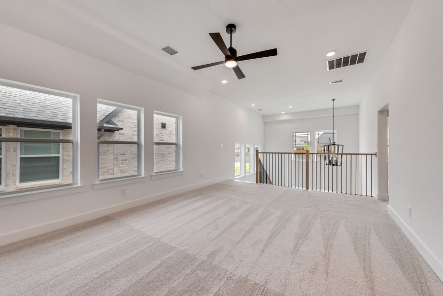 Spacious, unfurnished interior of a new home in Fields - 40' Lots, Frisco (Image 28). Spacious, unfurnished interior of a new home in Fields - 40' Lots, Frisco (Image 28).