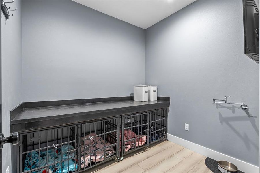 Pet Room with water bowl filler