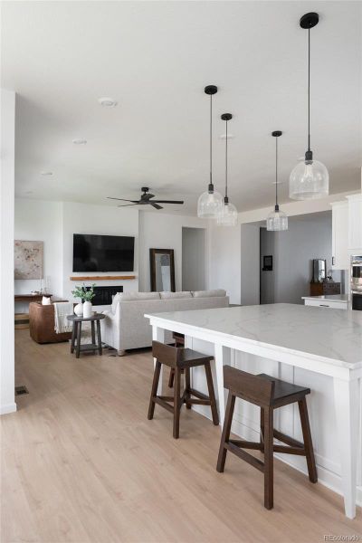 Furnished interior view inside a new home in Trailstone Destination Collection, Arvada (Image 10).
