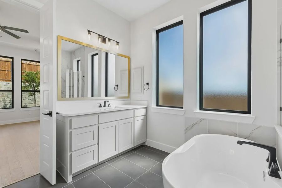 Furnished interior view inside a new home in The Grove Frisco, Frisco (Image 9). Furnished interior view inside a new home in The Grove Frisco, Frisco (Image 9).