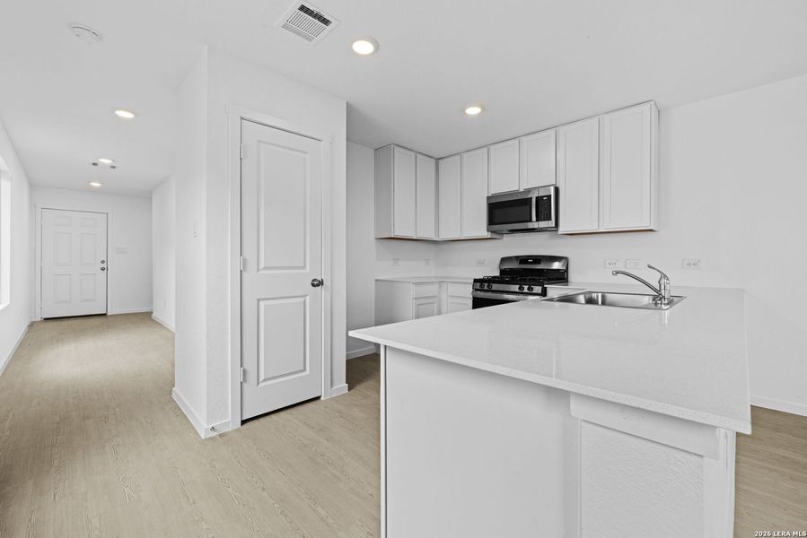 Furnished interior view inside a new home in Spring Grove, San Antonio (Image 7). Furnished interior view inside a new home in Spring Grove, San Antonio (Image 7).