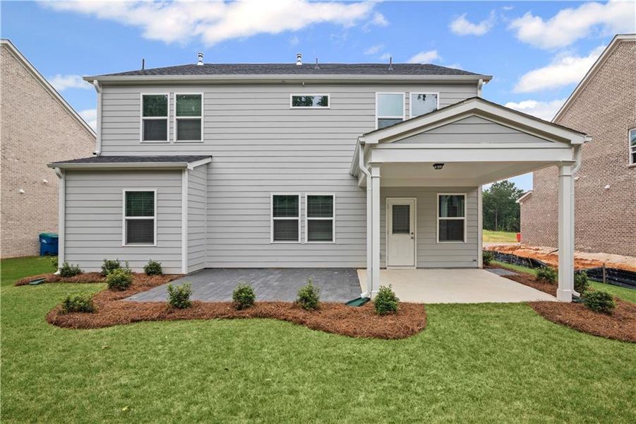 Front exterior of a new home in Briar Creek, Atlanta, GA, highlighting curb appeal (Image 2). Front exterior of a new home in Briar Creek, Atlanta, GA, highlighting curb appeal (Image 2).