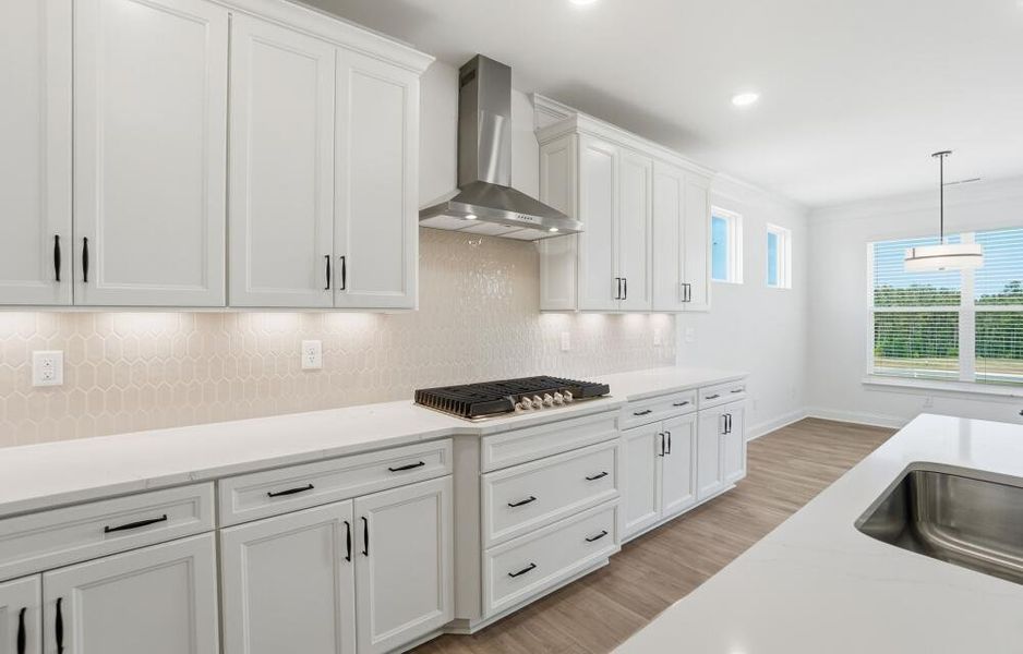 Representative furnished interior of a home built from the Harrison by Eastwood Homes in Waterford Commons, Rock Hill (Image 5).