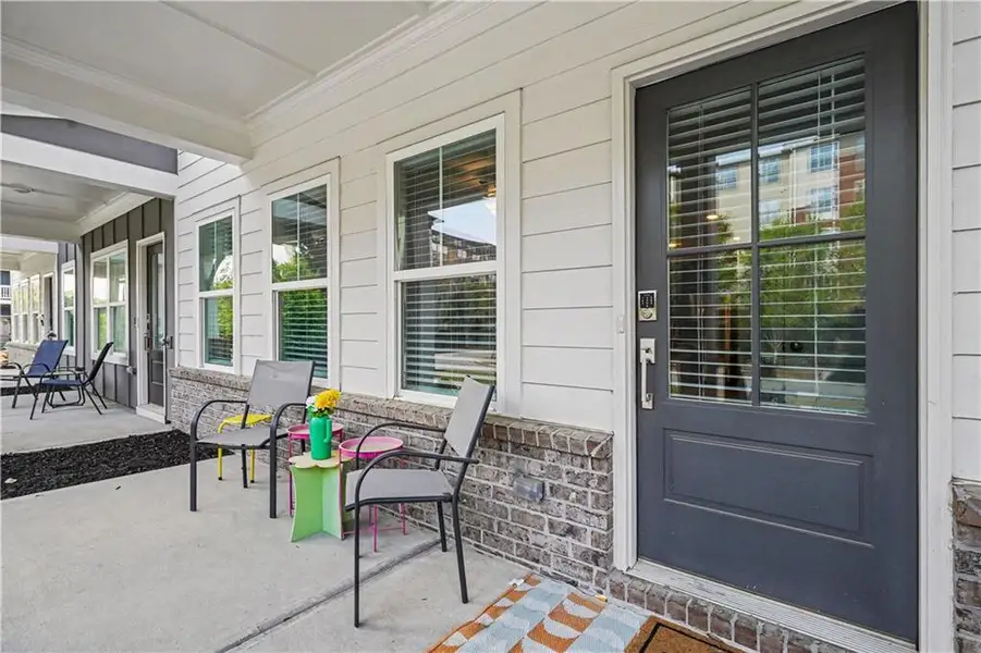 Exterior details and patio area of a home in , Atlanta (Image 3).